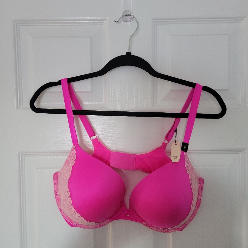 Victoria's Secret Bra, 38D, Bright Hot Pink